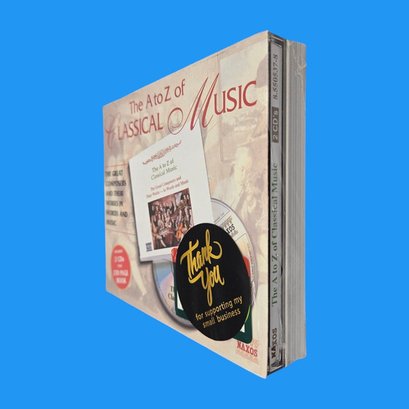 NEW 1995 The A to Z of Classical Music Great Composers 2CDs +270 Pg Booklet READ - Picture 2 of 9